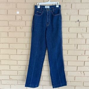 Vtg 80s Calvin Klein Jeans Womens 3 High Rise Mom Made in USA Dark Wash CK